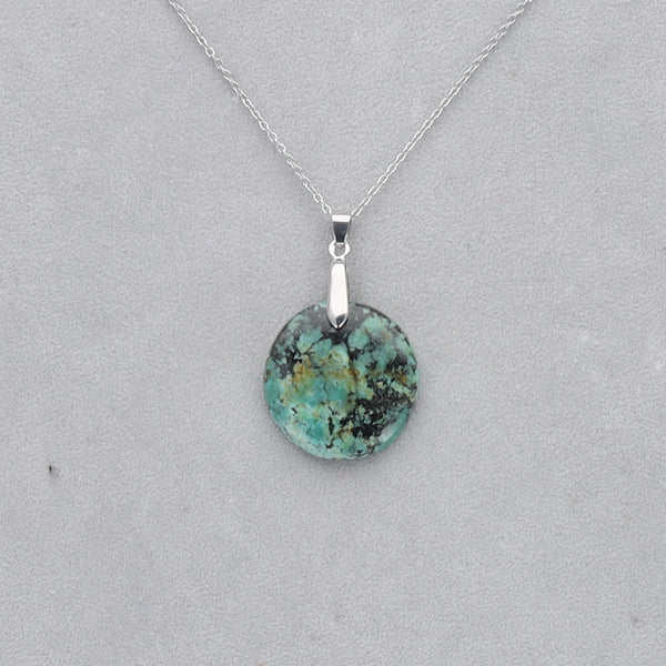 Turquoise Africaine Cabochon percé 20