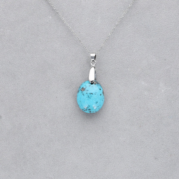 Turquoise Iranienne Cabochon percé 8